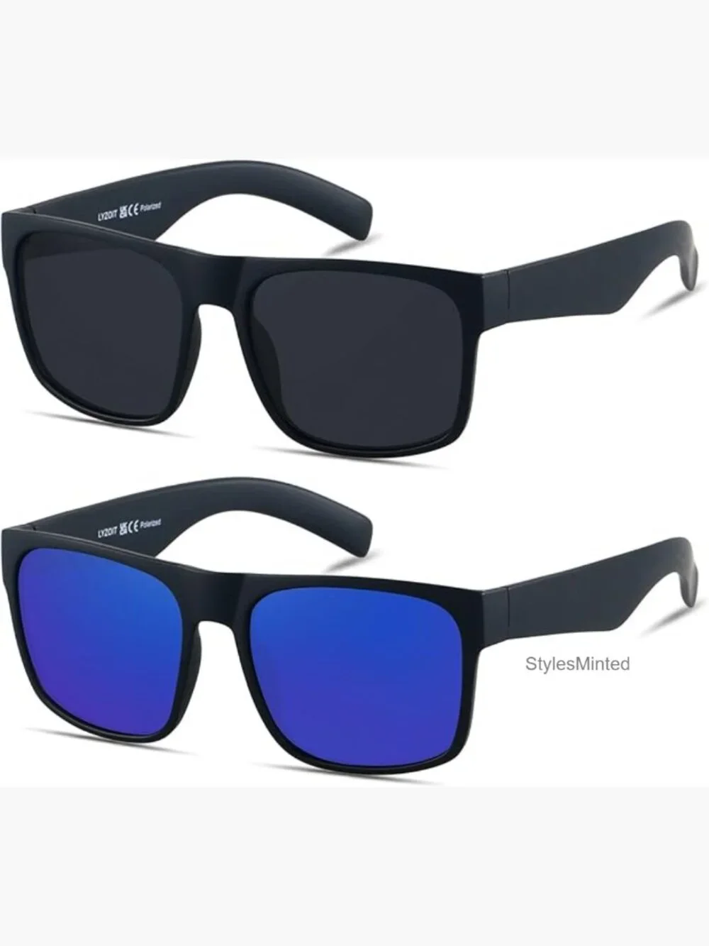 XL Oversized Square Sunglasses for Big Wide Heads Polarized UV400
